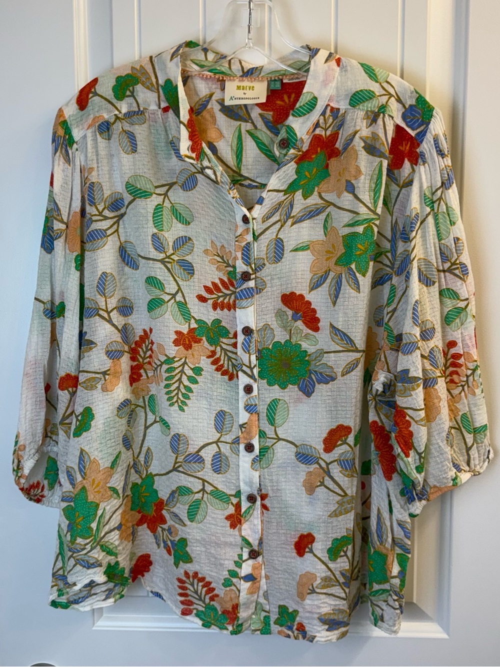 Maeve Anthropologie Plus Kalapana blouse sz 18